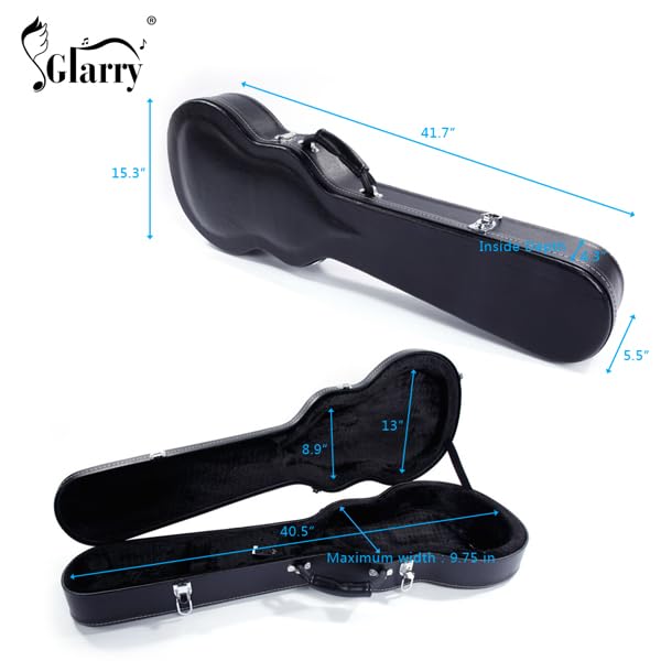 Black Molded Hard Case for Electric Guitar P7705