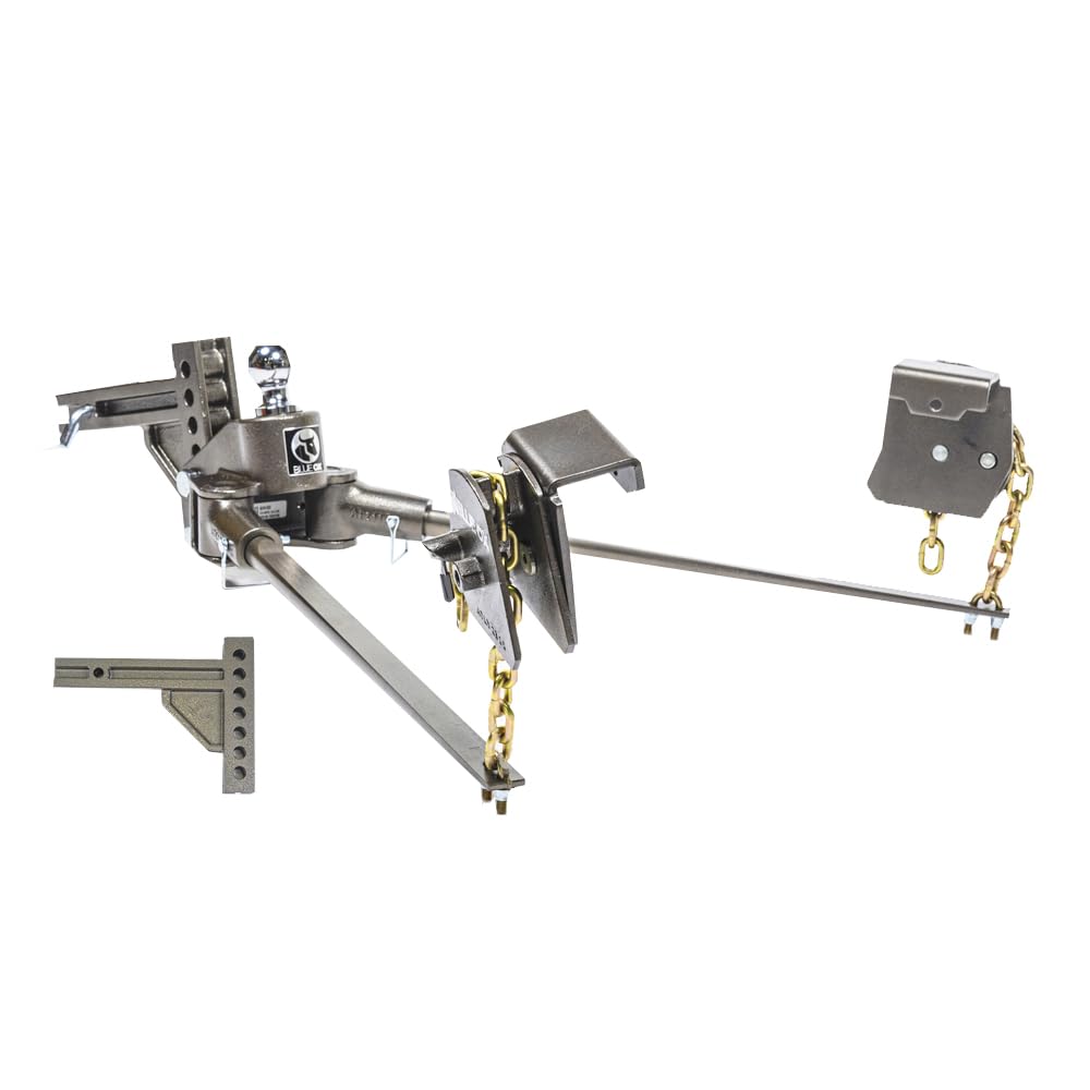 Weight Distributing Hitch with 7 Hole Shank, 1000lbs Tongue, 10000lbs Towing, 2″ Receiver X716