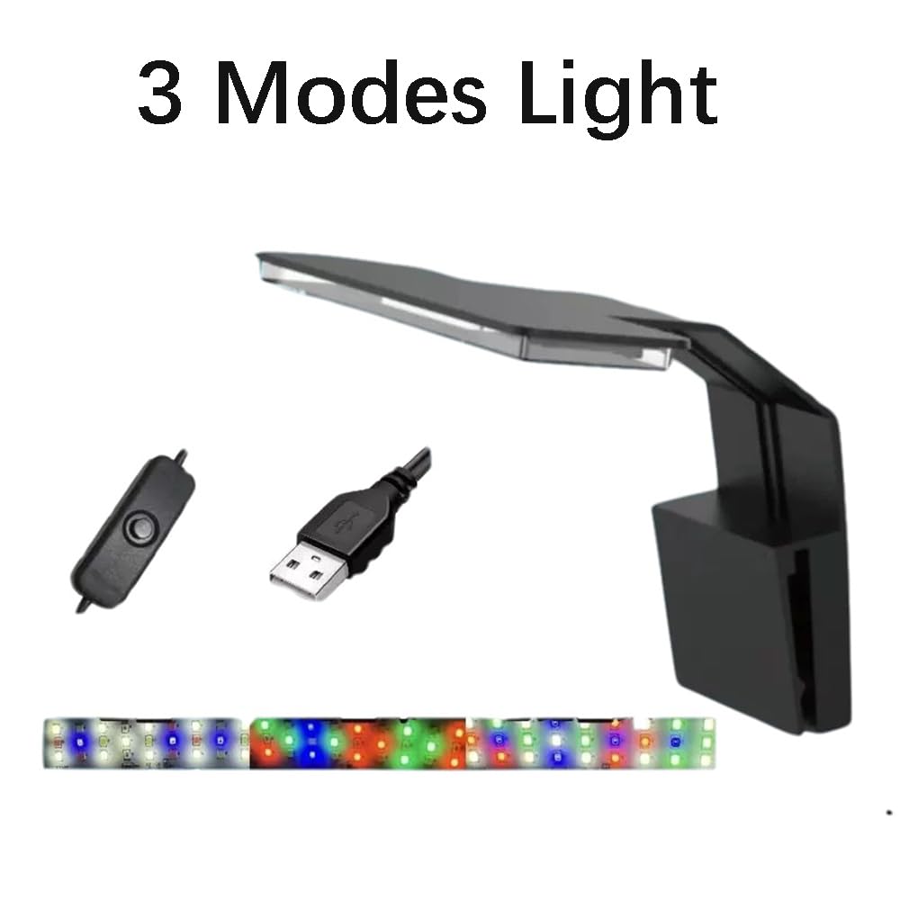 7W Clip On Aquarium Light with White Red Blue Green LED Z777