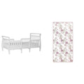 3 in 1 Convertible Toddler Bed and Firm Fiber Crib Mattress Q881599