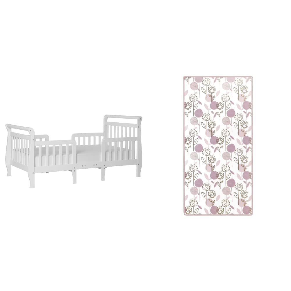 3 in 1 Convertible Toddler Bed and Firm Fiber Crib Mattress Q881599