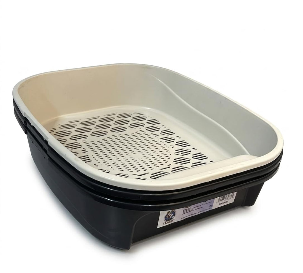 Black Sifting Cat Litter Box W272