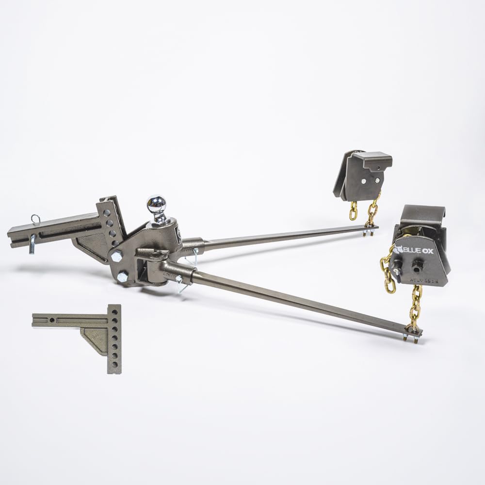 Weight Distributing Hitch with 7 Hole Shank, 1000lbs Tongue, 10000lbs Towing, 2″ Receiver X716