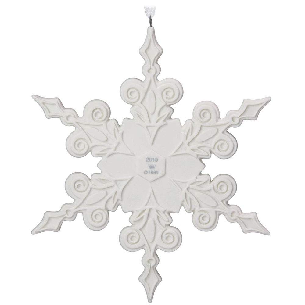 Porcelain Snowflake Christmas Ornament M307