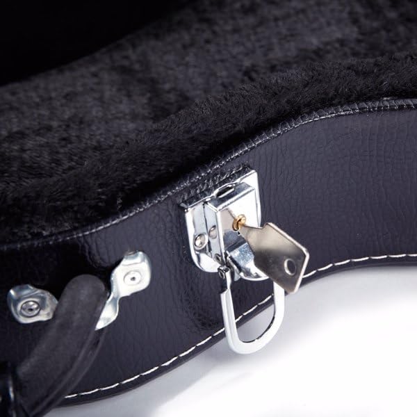 Black Molded Hard Case for Electric Guitar P7705