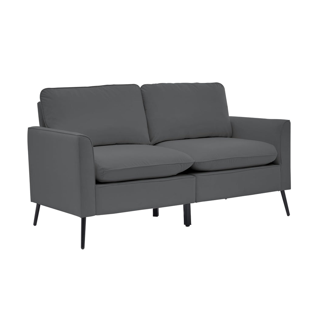 Light Gray 2 Seater Loveseat Sofa P325601