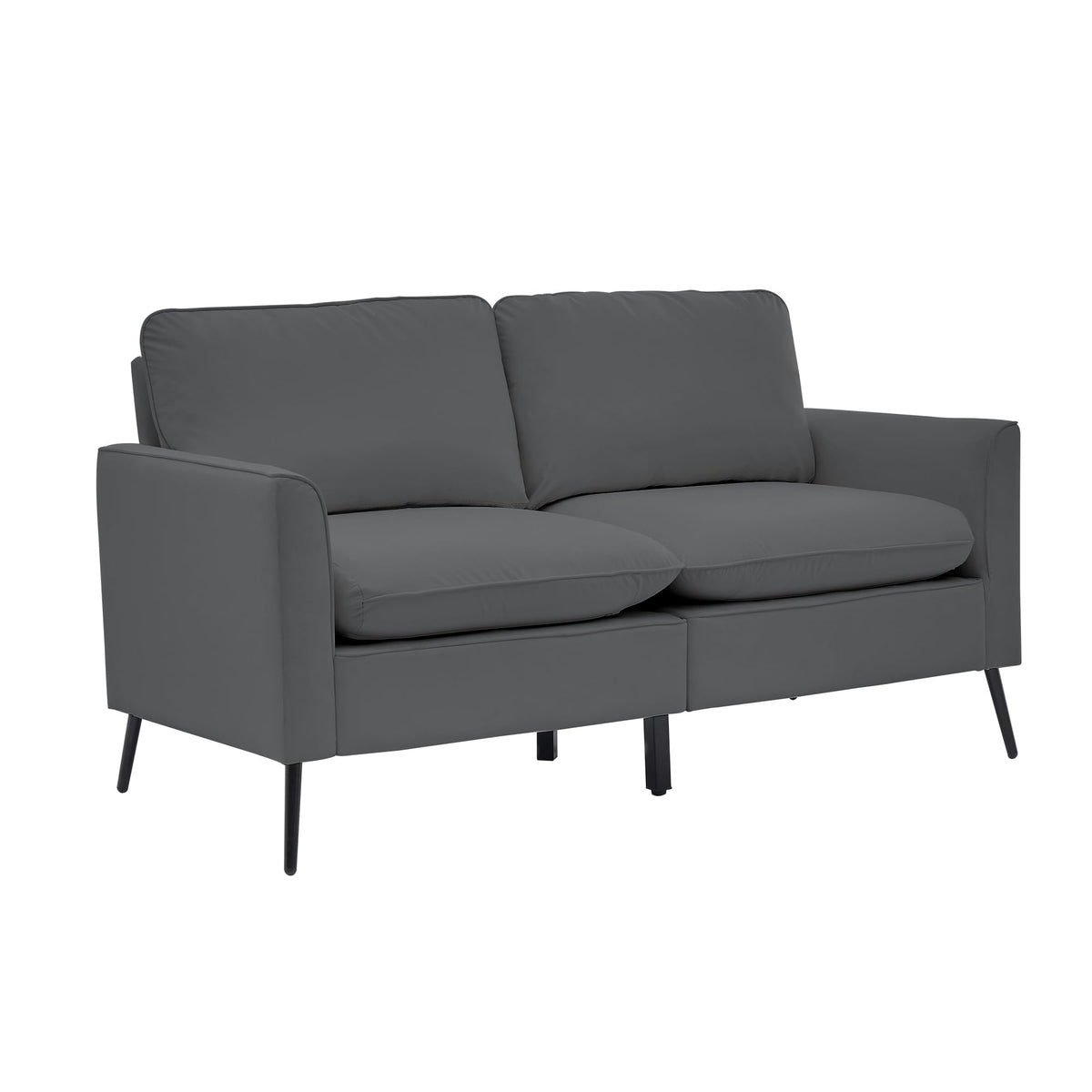 Light Gray 2 Seater Loveseat Sofa P325601