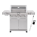 4-Burner Propane Gas Grill Stainless Steel with Side Burners K99744