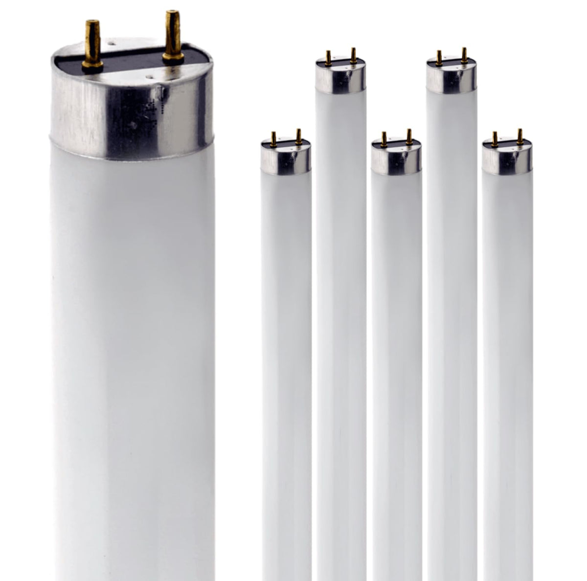 24 Inch T8 Fluorescent Tube Light Bulb 17W 2700K Warm White G13 Bi-Pin Base Pack of 6 X97613