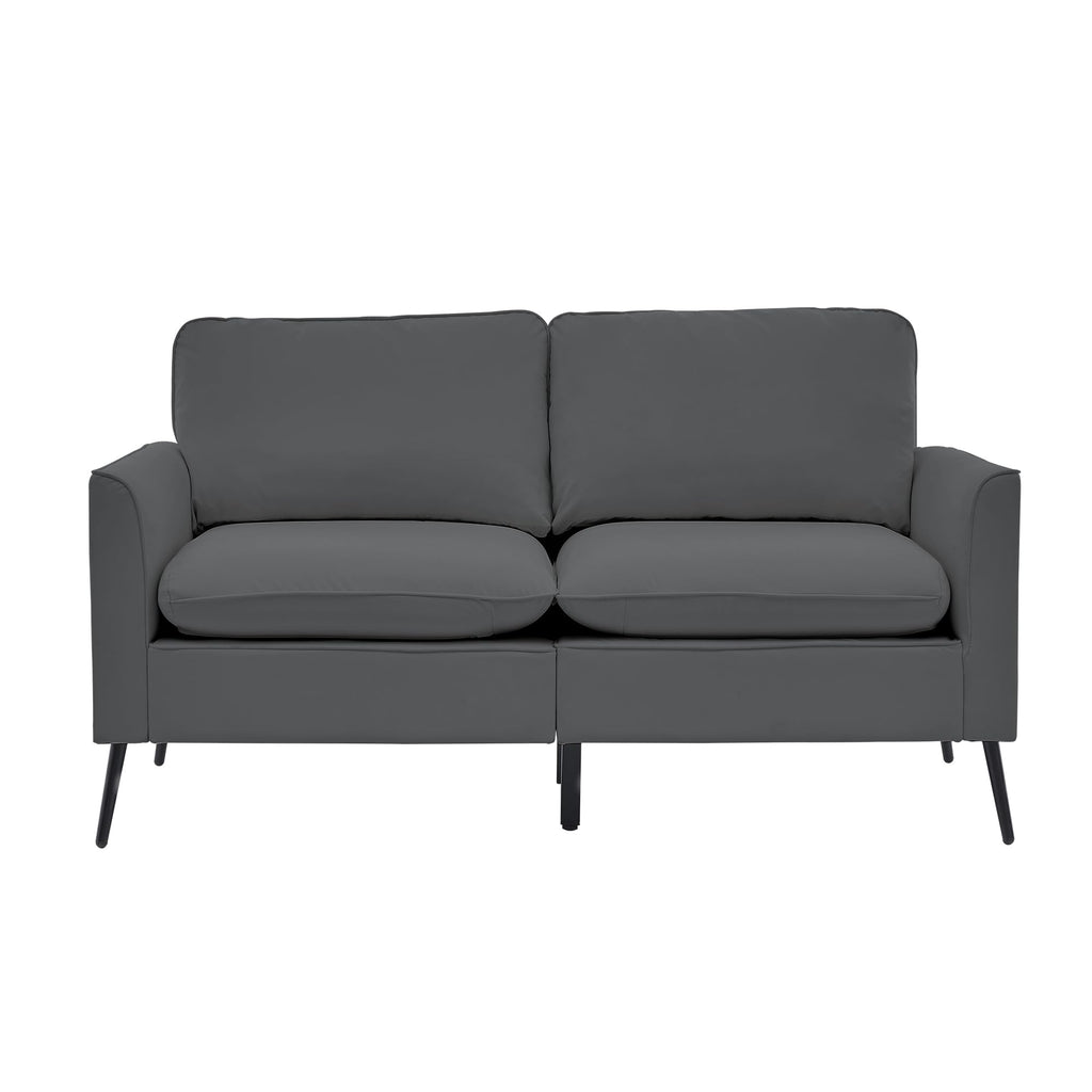 Light Gray 2 Seater Loveseat Sofa P325601