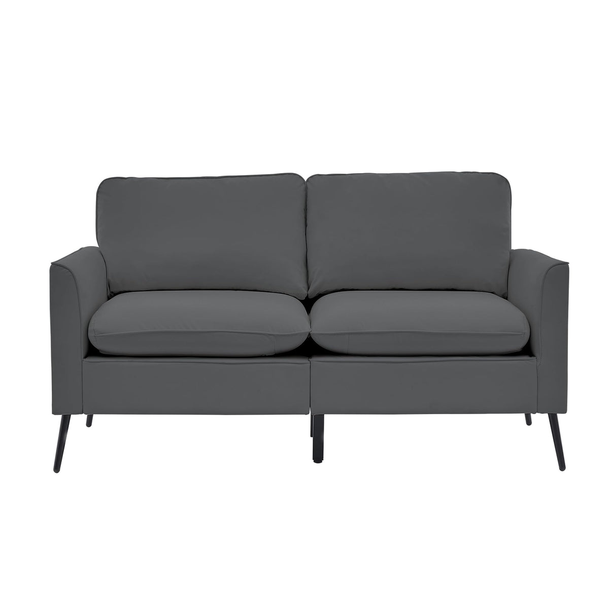 Light Gray 2 Seater Loveseat Sofa P325601