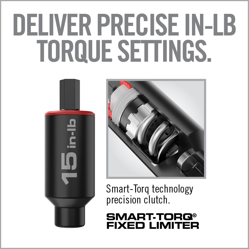 Fixed Torque Limiter with 1/4" Hex Drivers and Bits D78805