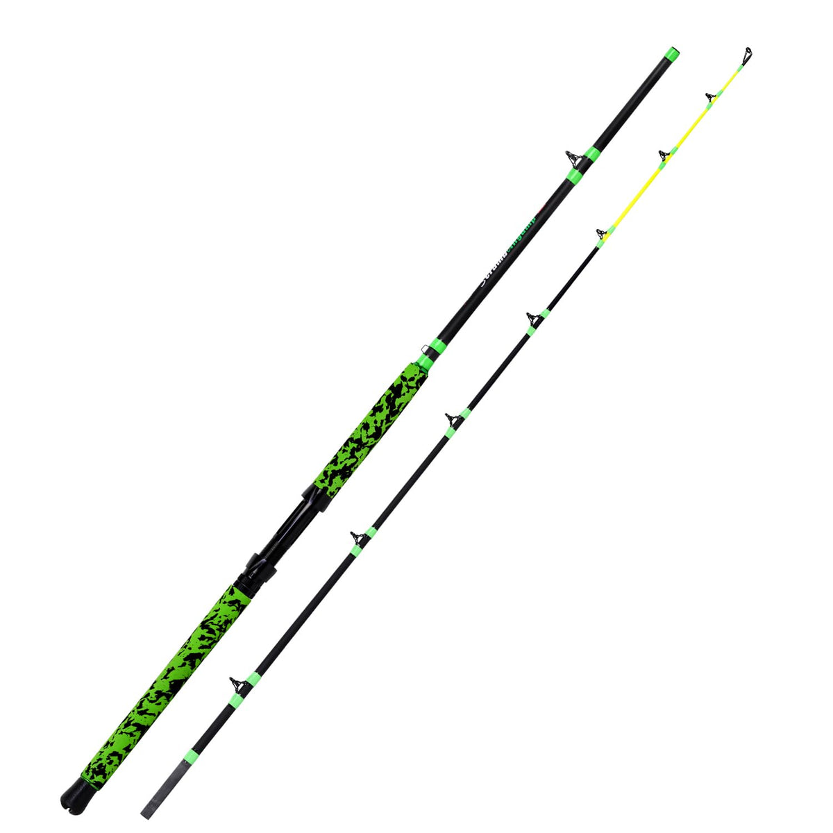 Green Catfish Fishing Rod 2 Piece M4422