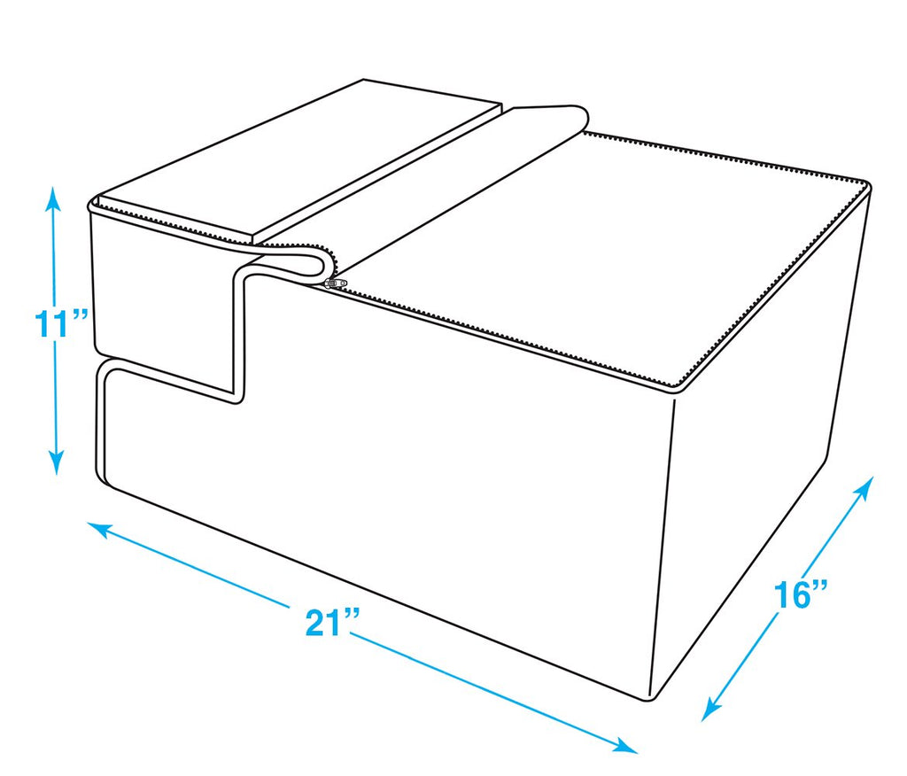 Foldable 3-Step Dog Stair and Pet Ramp Y23943
