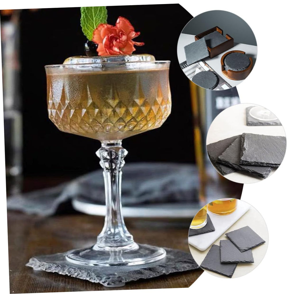 12pcs Natural Stone Coasters Set J6647