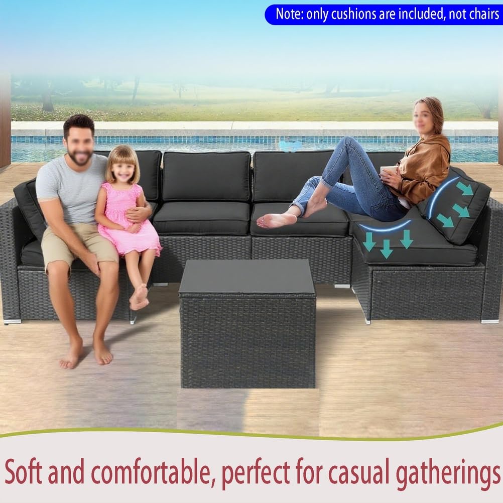 14-Piece Light Blue Outdoor Replacement Cushions M811