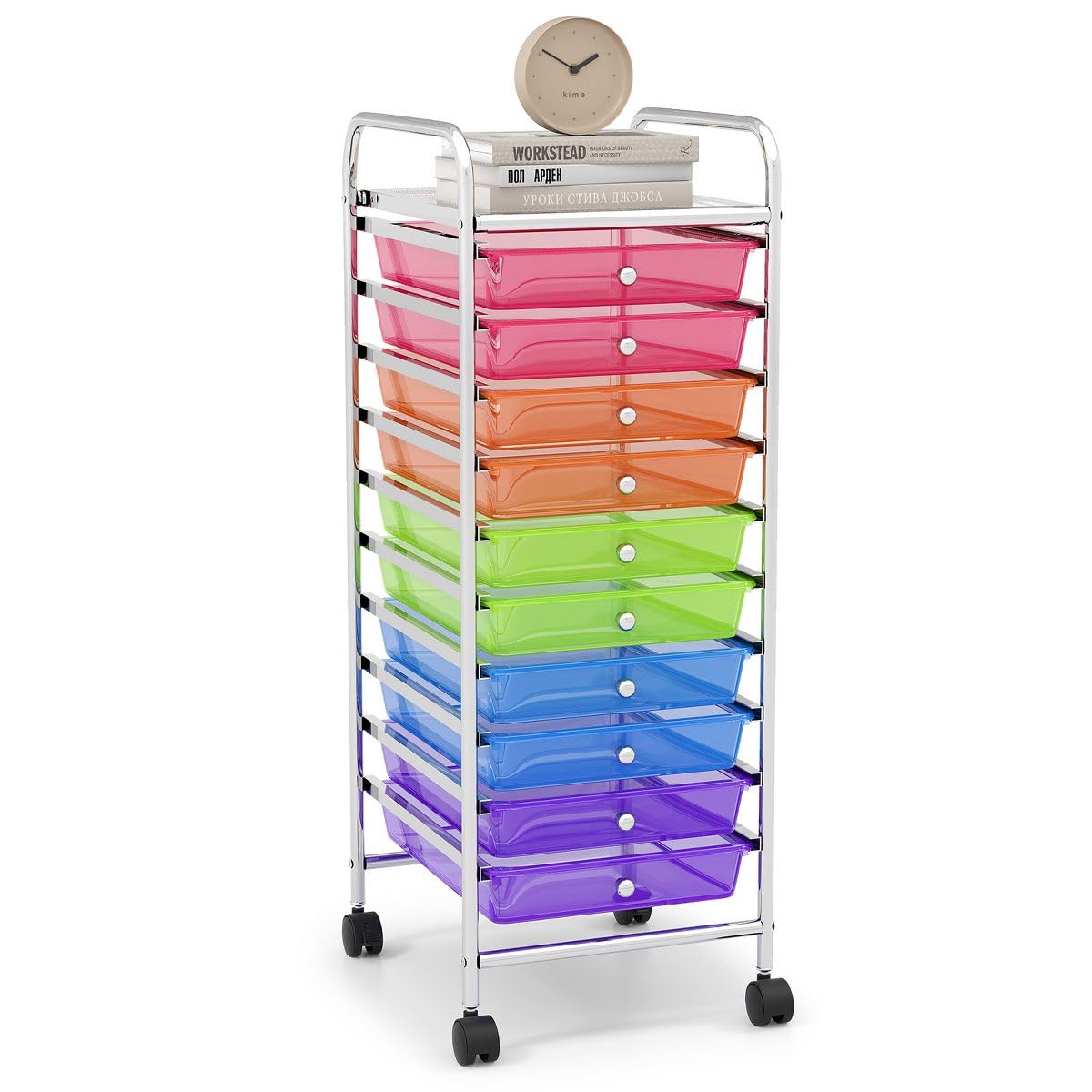 10-Drawer Rolling Storage Cart W517642
