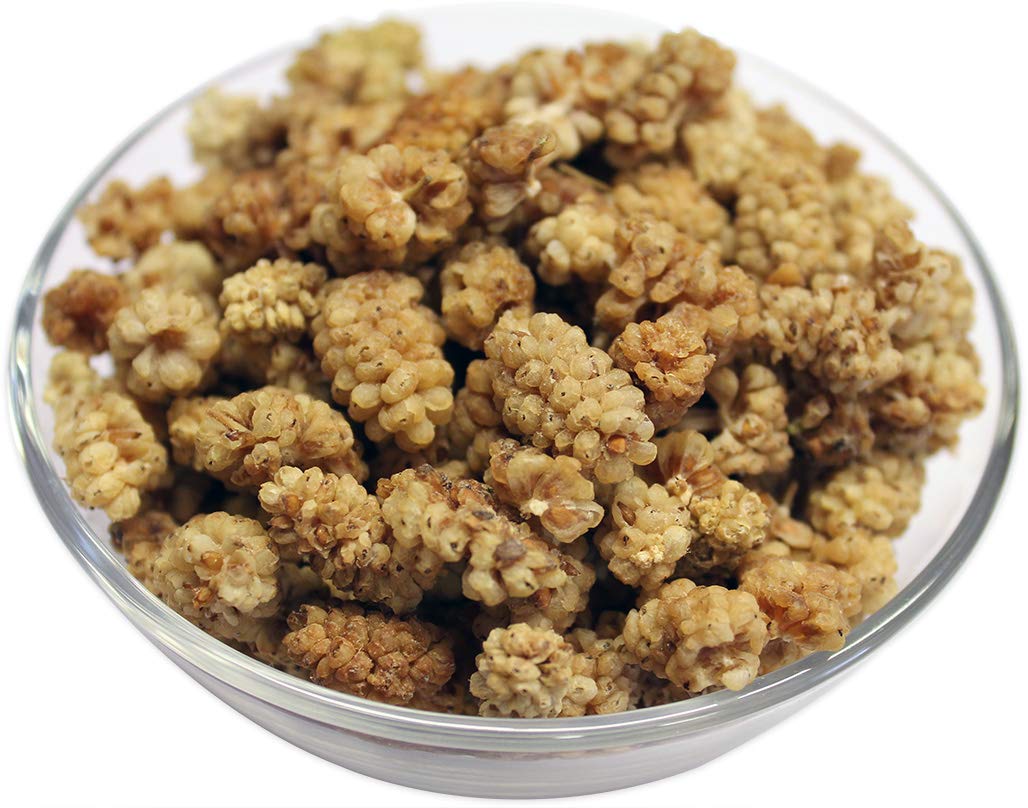 Organic Soft Dried White Mulberries 4 Ounce Y5226
