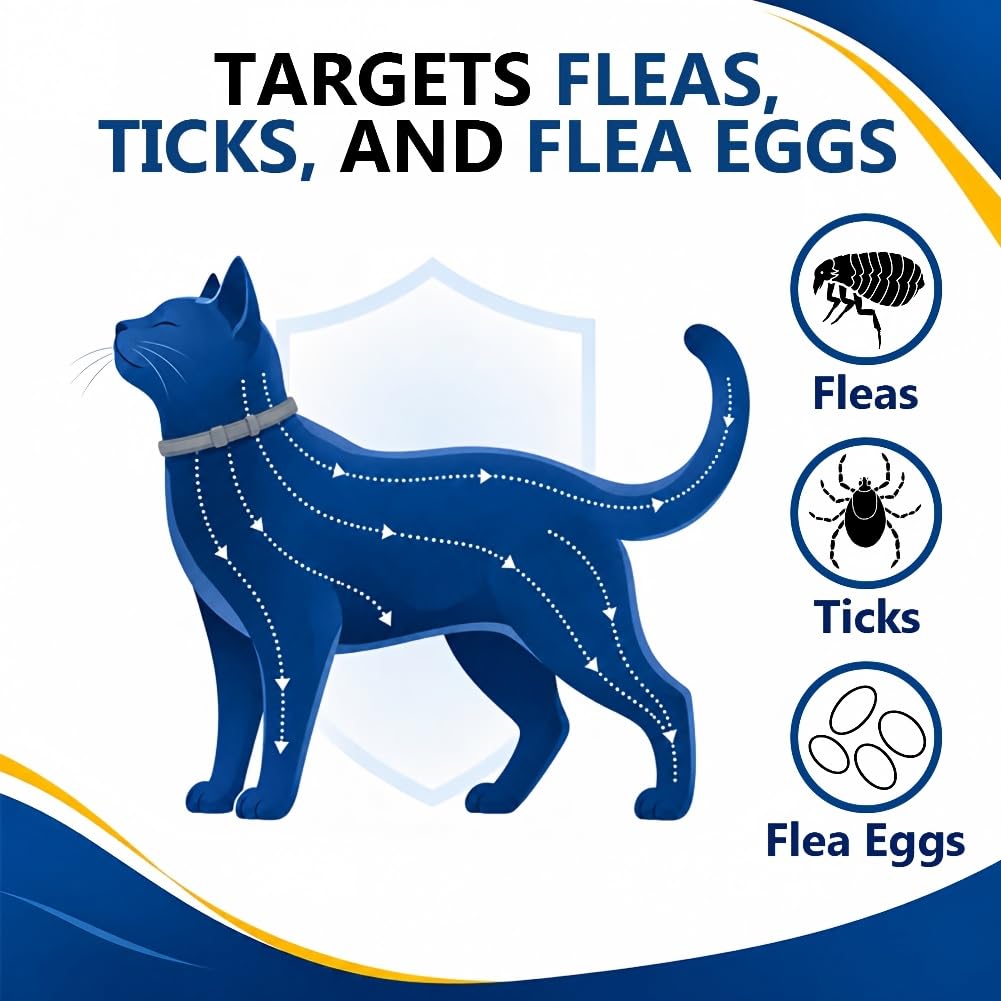 Flea & Tick Collar for Cats 4 Pack J817