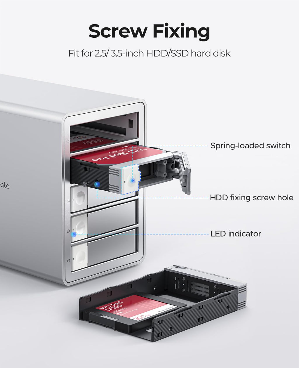 5 Bay RAID External Hard Drive Enclosure Q998978