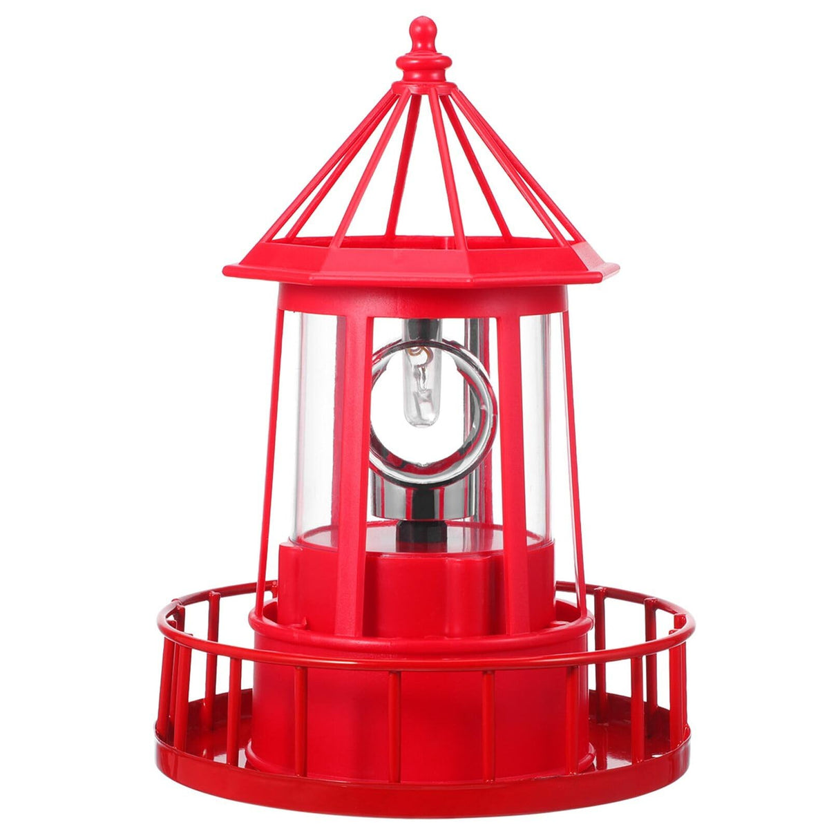 Solar Powered Rotating Lighthouse Garden Light Z256025