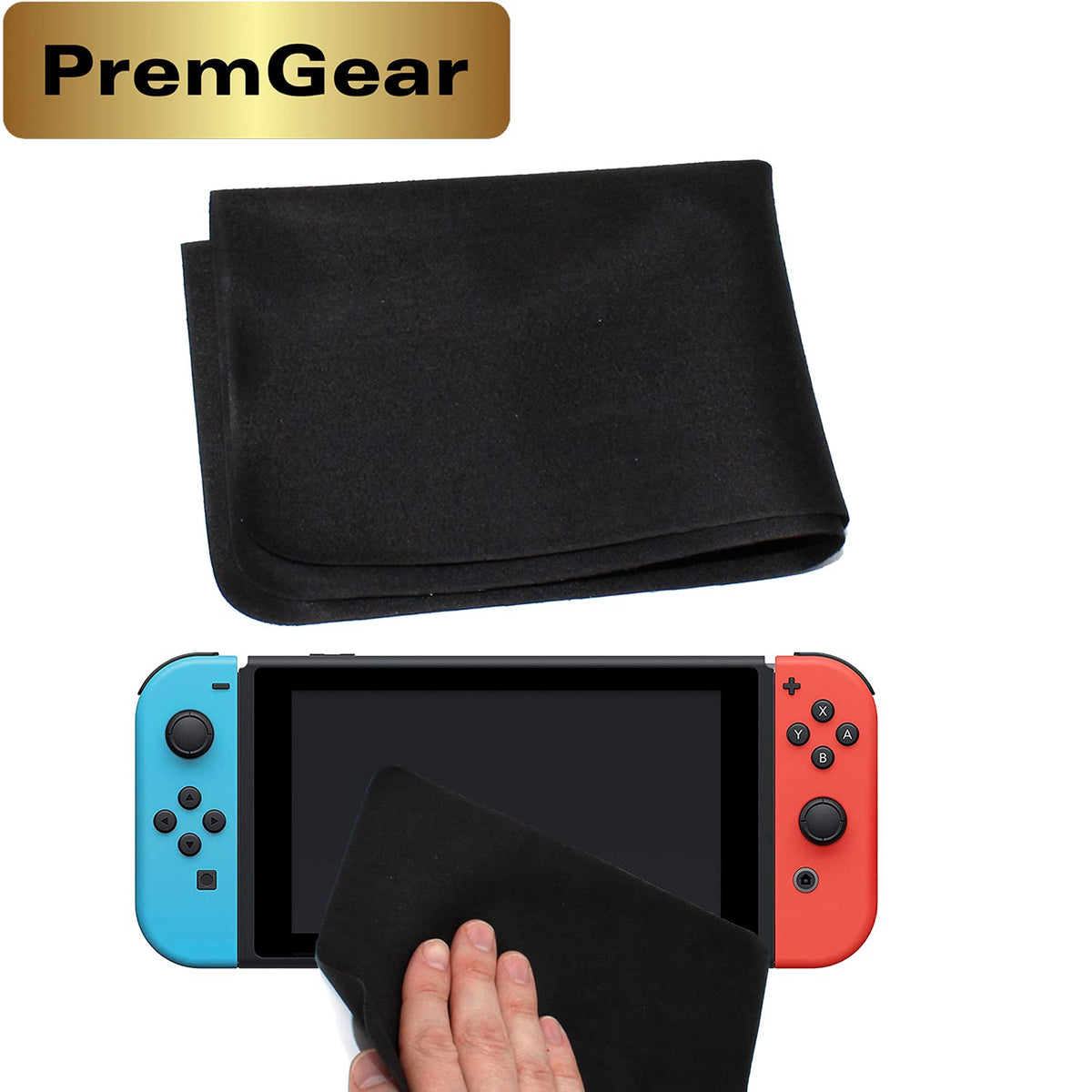 New Super Mario Bros. U Deluxe for Nintendo Switch with Thumb Grips, Game Card Holder & Cleaning Cloth G1331