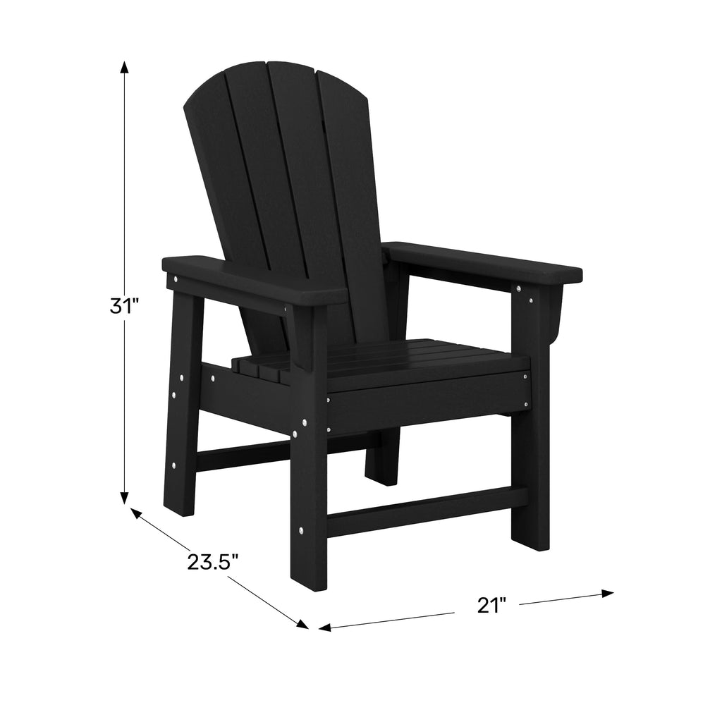 Navy Blue HDPE Adirondack Chair Z696