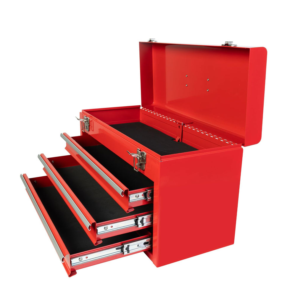 20.5-Inch Metal Tool Box with 3 Drawers X9259