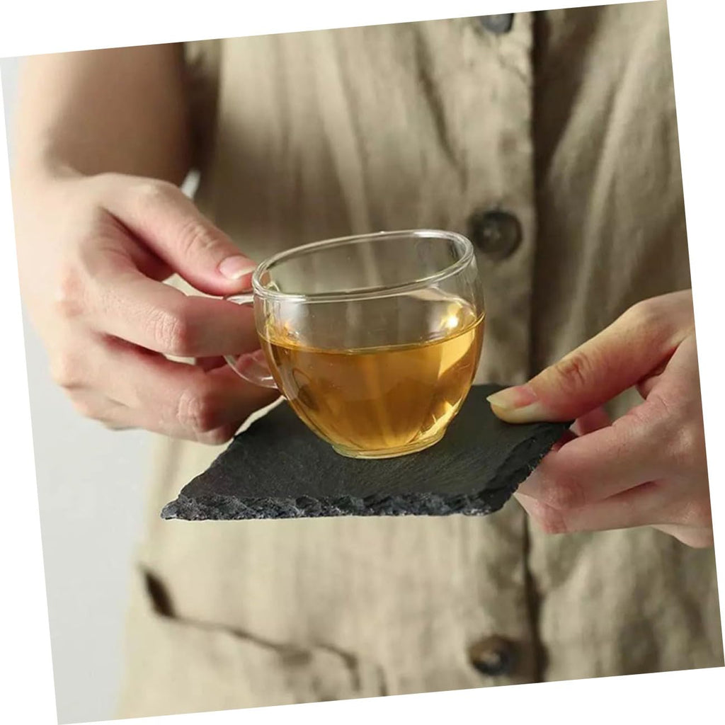 12pcs Natural Stone Coasters Set J6647