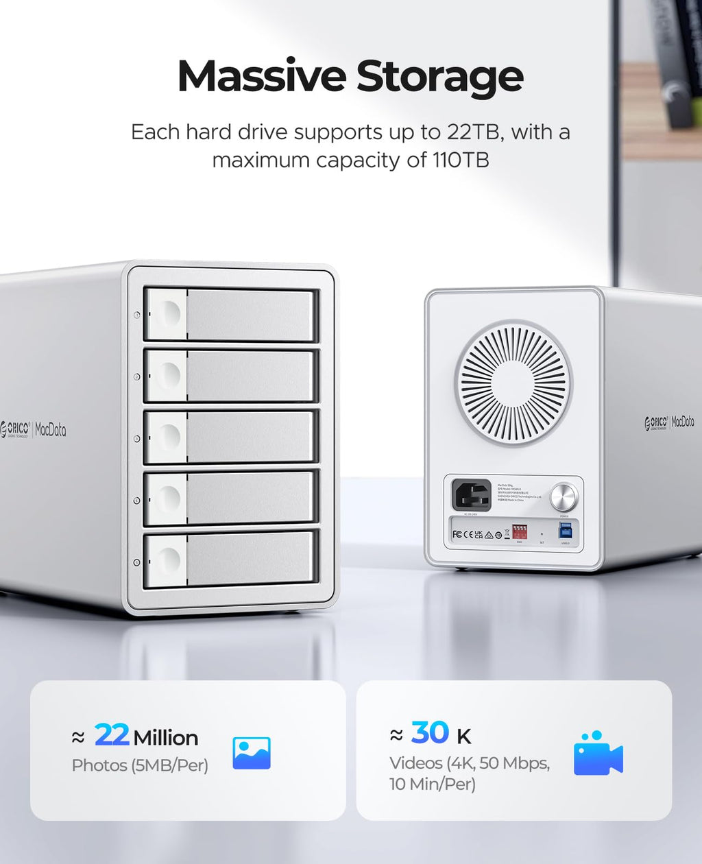5 Bay RAID External Hard Drive Enclosure Q998978