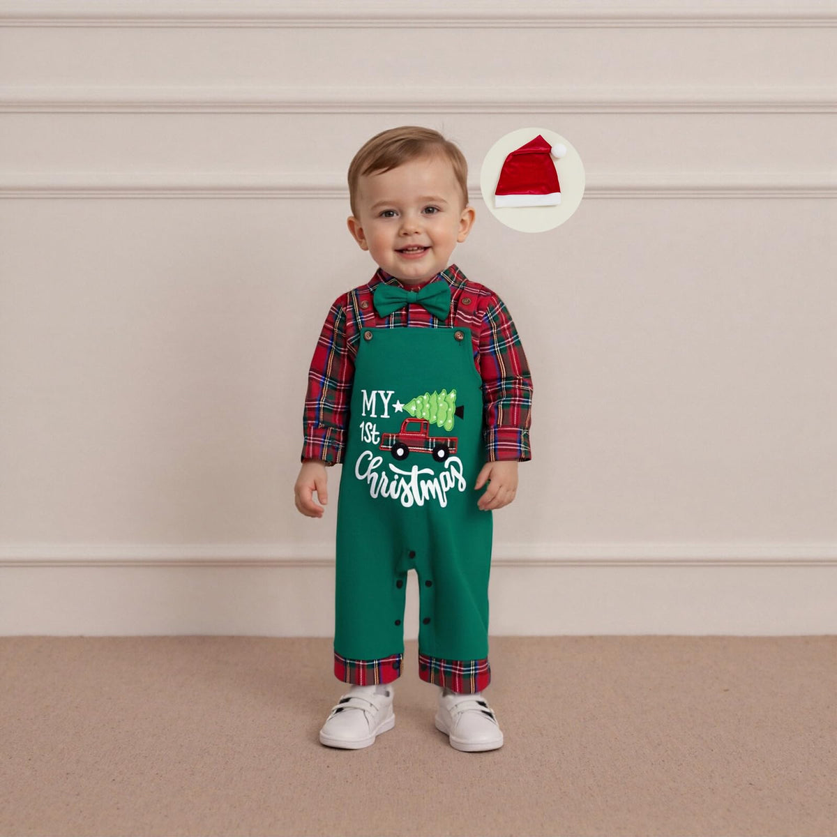 Striped Romper Overalls Pants Set Z36659