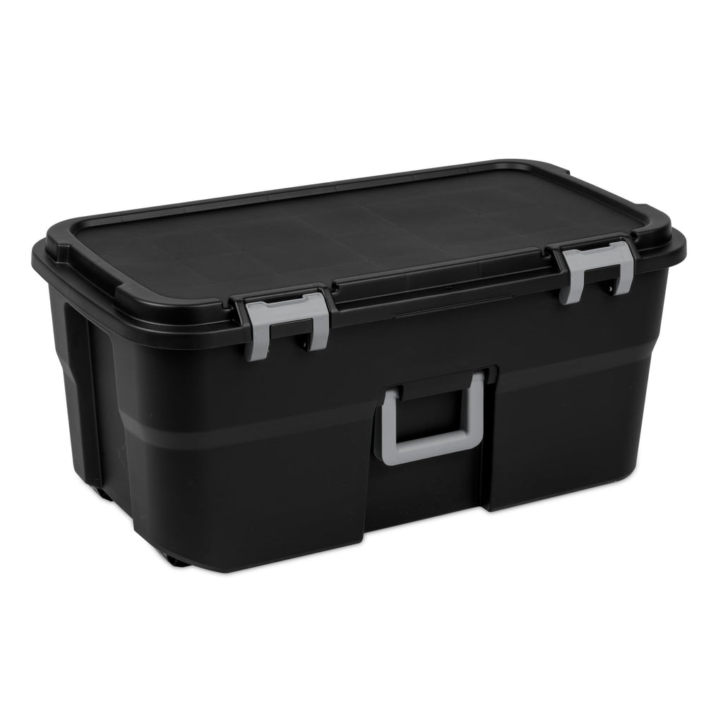 22 Gallon Rolling Storage Trunk with Wheels and Handle A40492