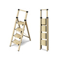 4 Step Lightweight Folding Ladder with Handgrip 330lbs Capacity K8112