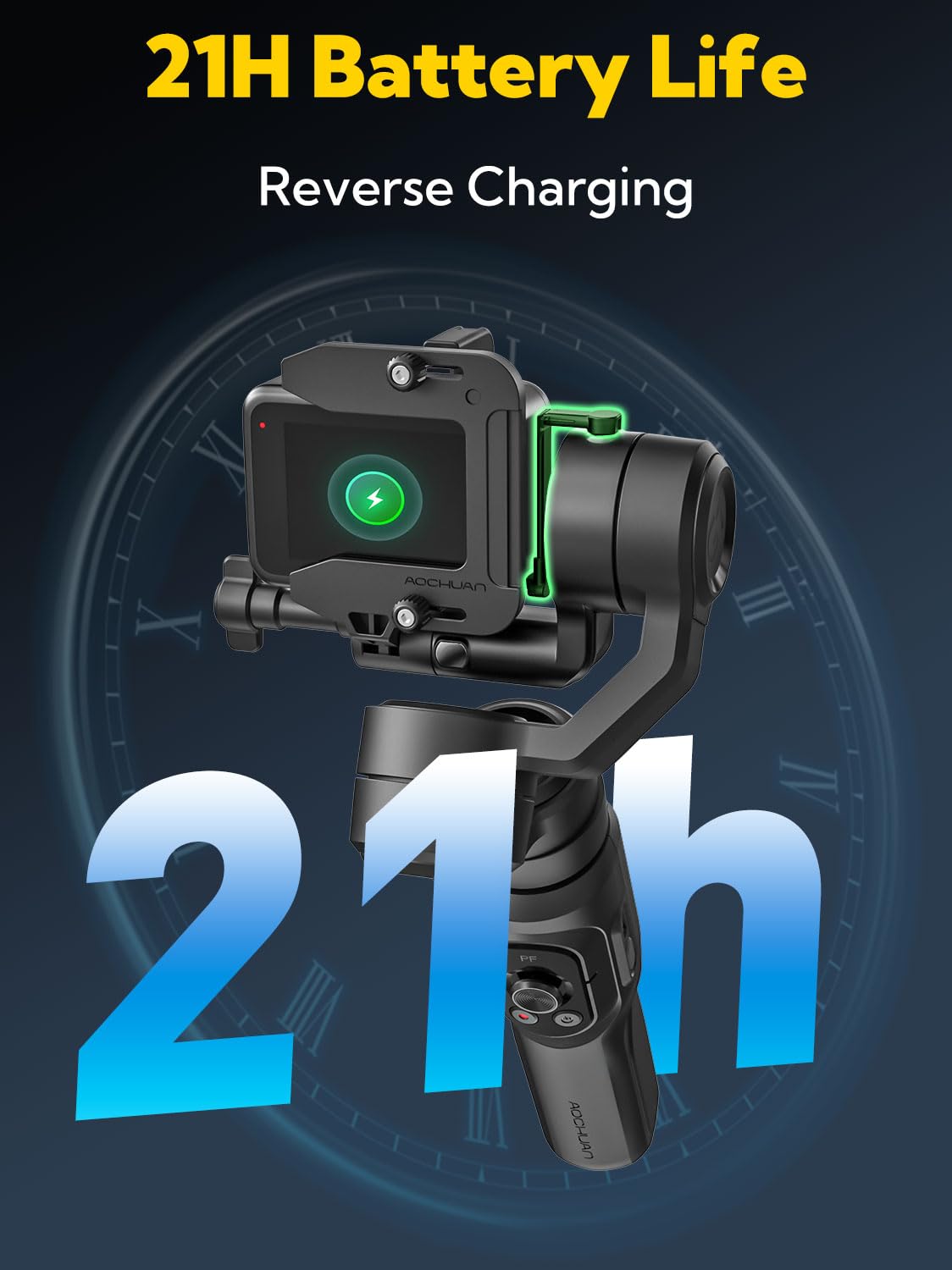 3-axis Handheld Gimbal Stabilizer with Extension Rod H127