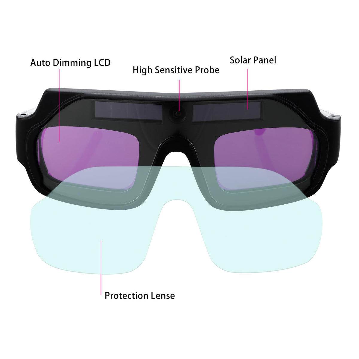 Auto Darkening Welding Glasses N26001
