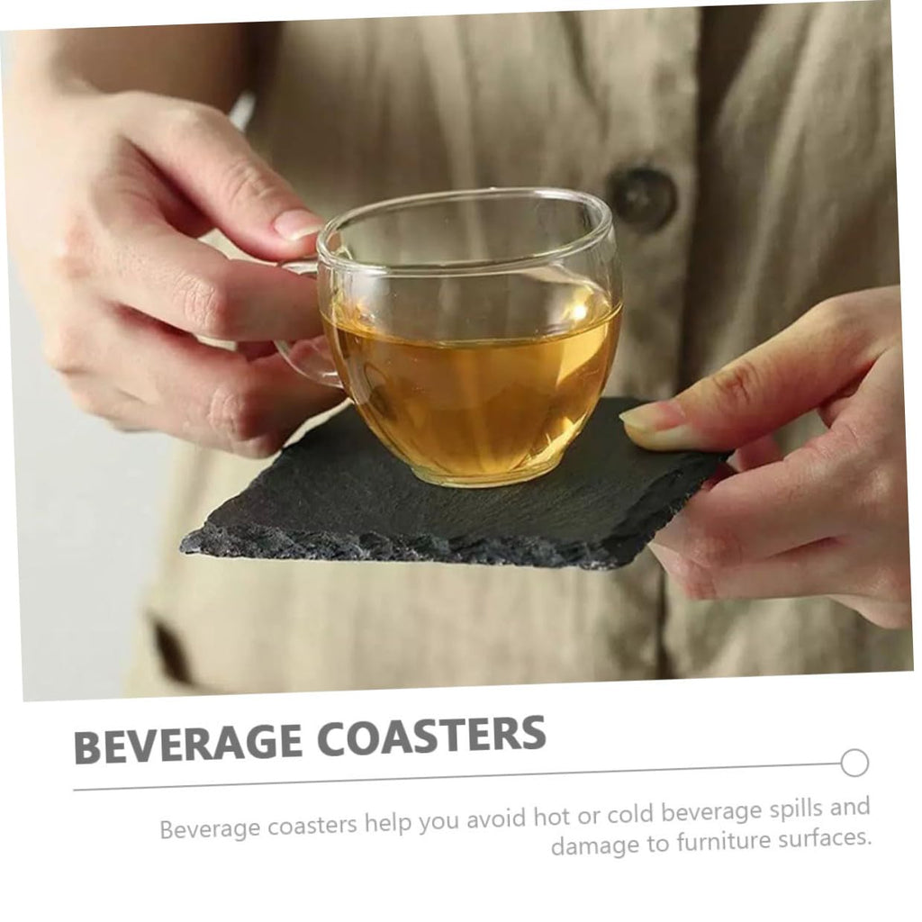 12pcs Natural Stone Coasters Set J6647