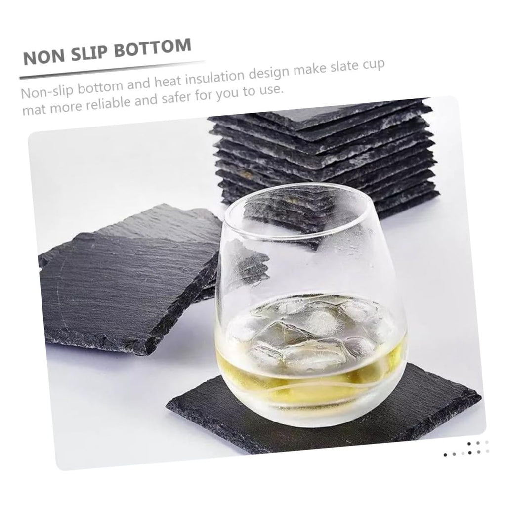 12pcs Natural Stone Coasters Set J6647