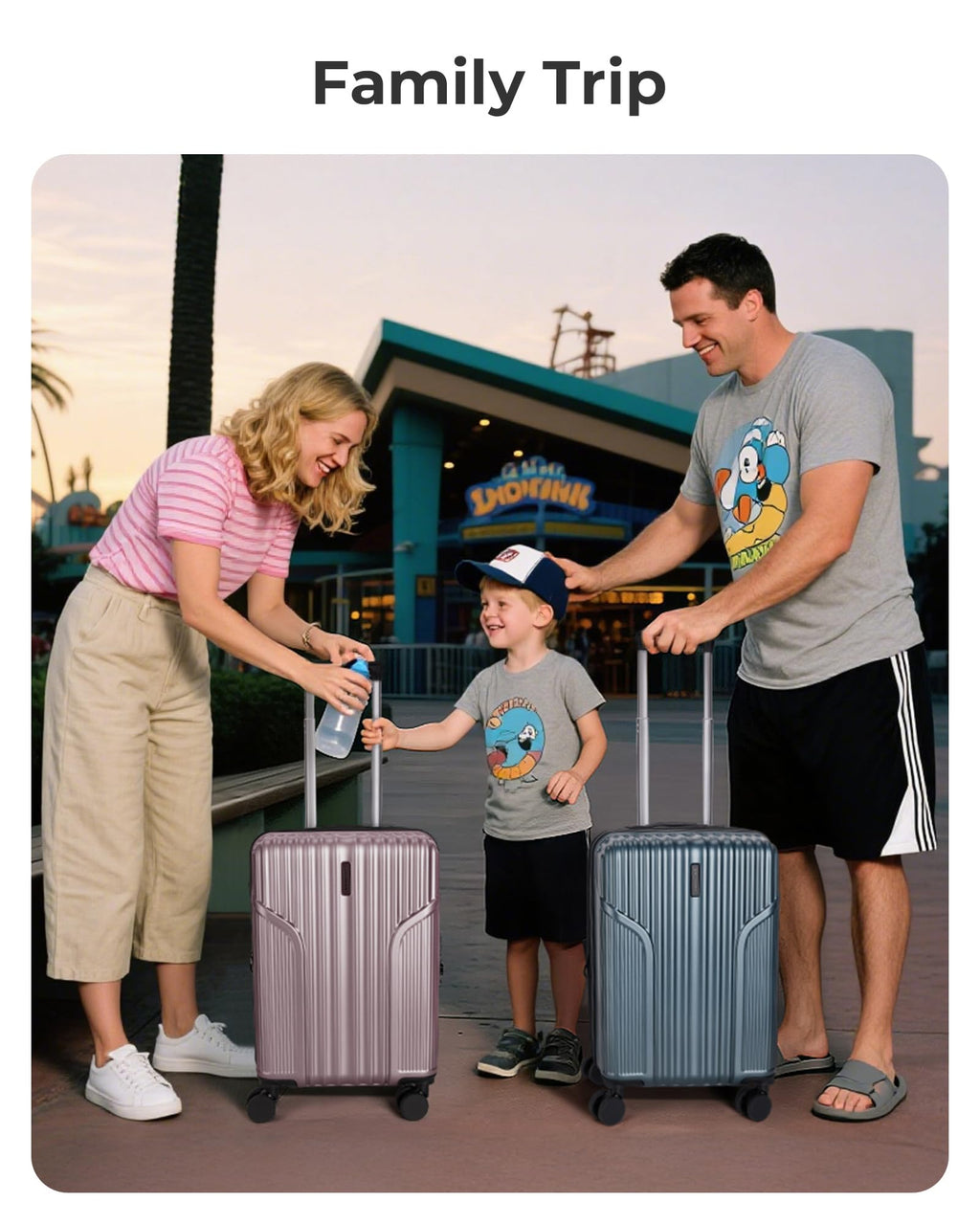 Carry On Luggage with Wheels, Black N667