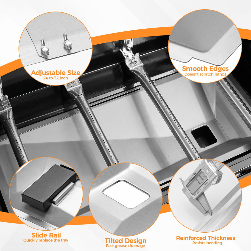 Adjustable Universal Grease Tray with Catch Pan M1657
