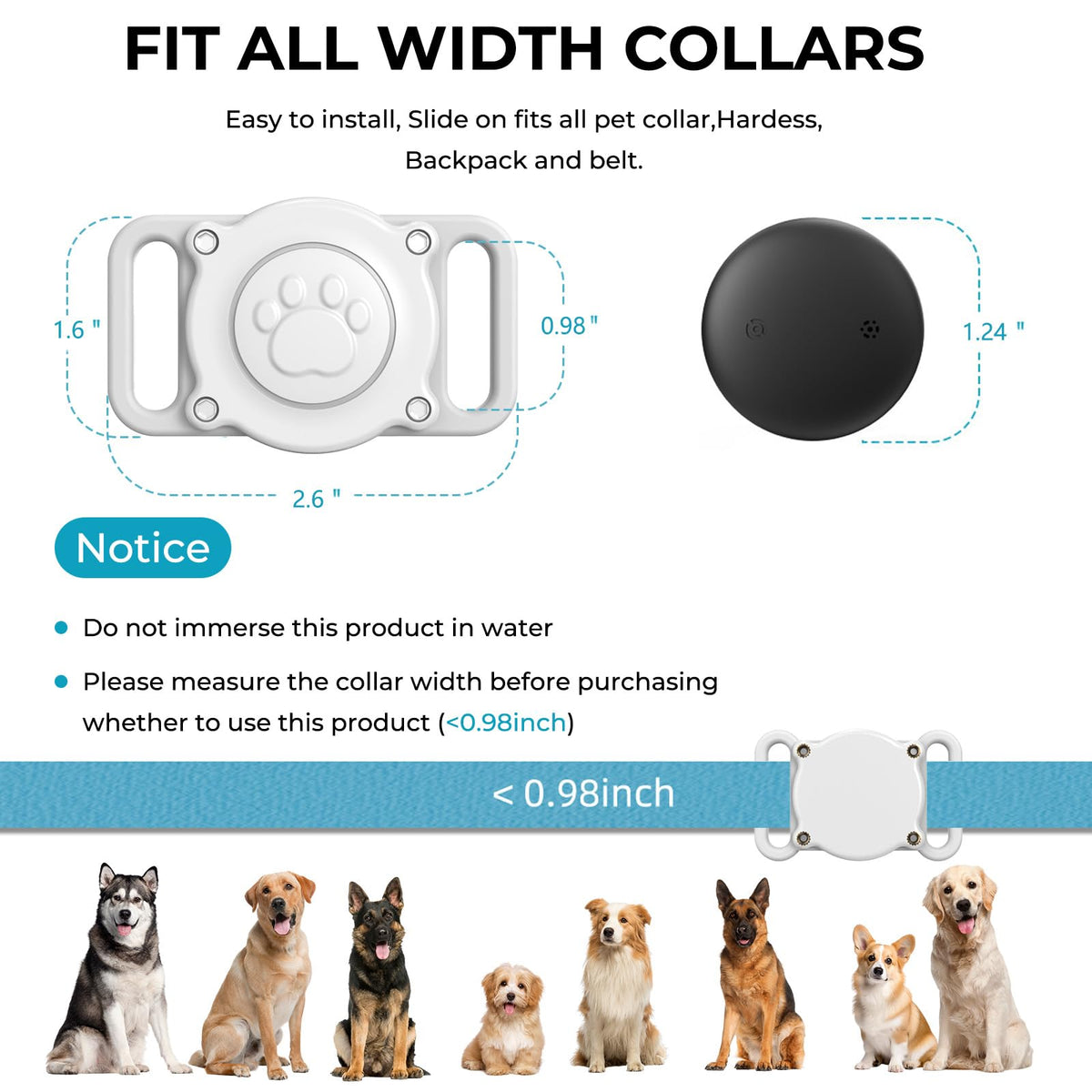 GPS Dog Tracker Collar J9748