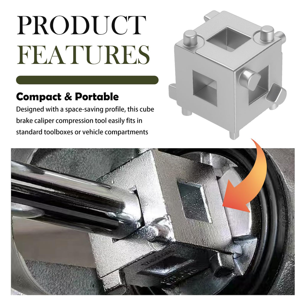 Brake Caliper Compression Tool with 3/8" Square Drive Hole R4370