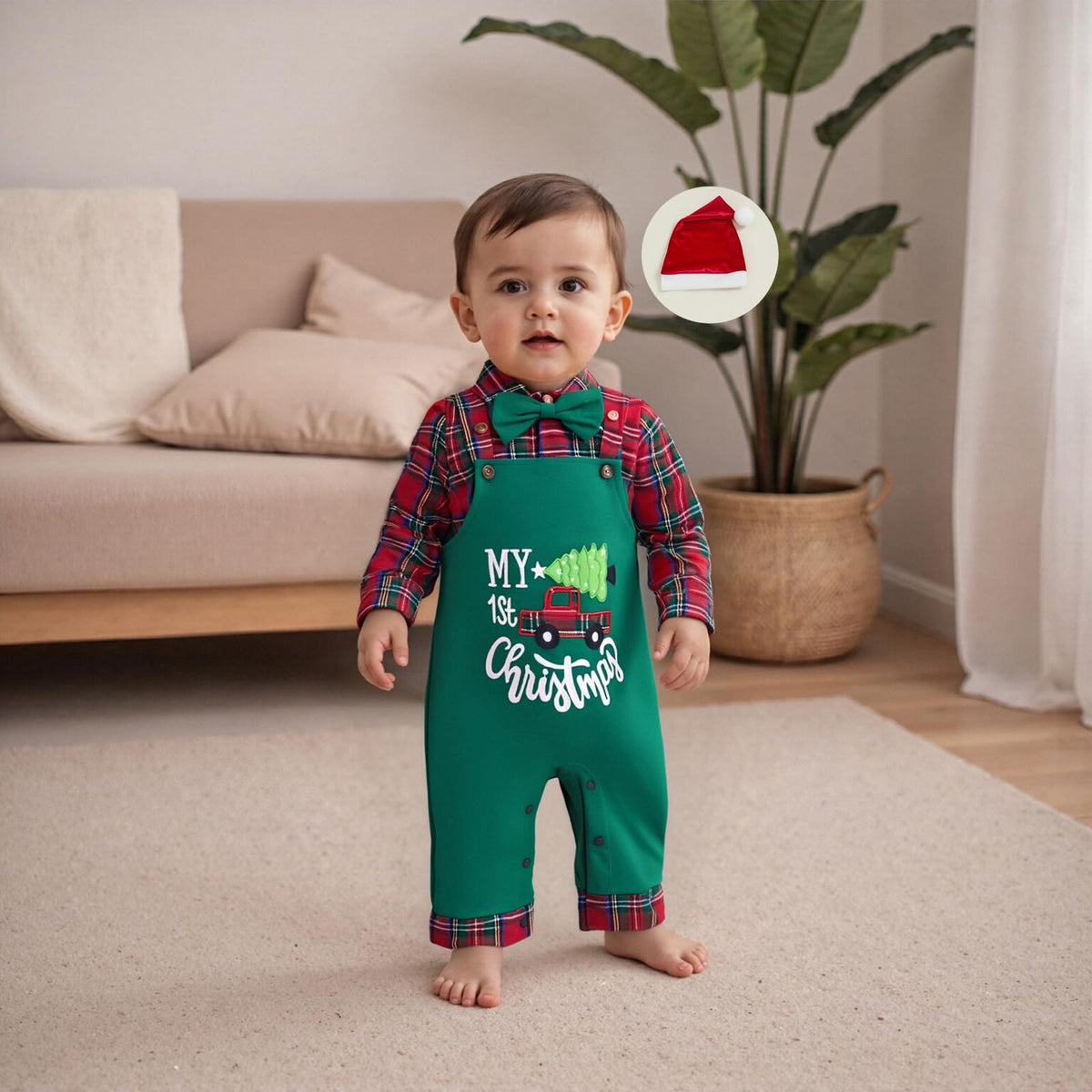 Striped Romper Overalls Pants Set Z36659