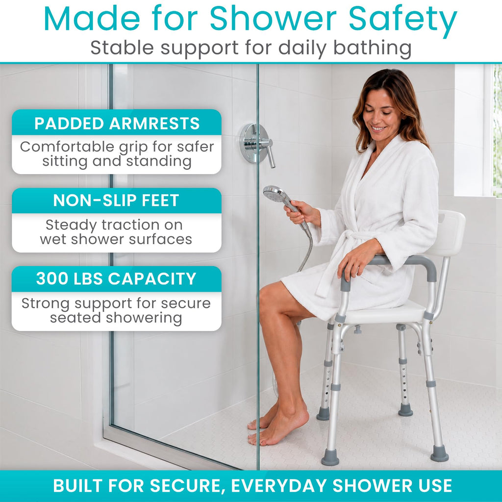 Shower Chair with Arms & Back I73945