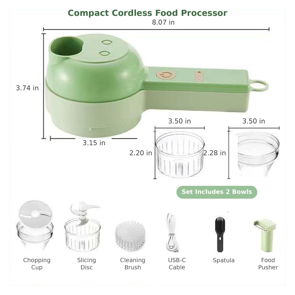 4-In-1 Electric Vegetable Cutter Set O775