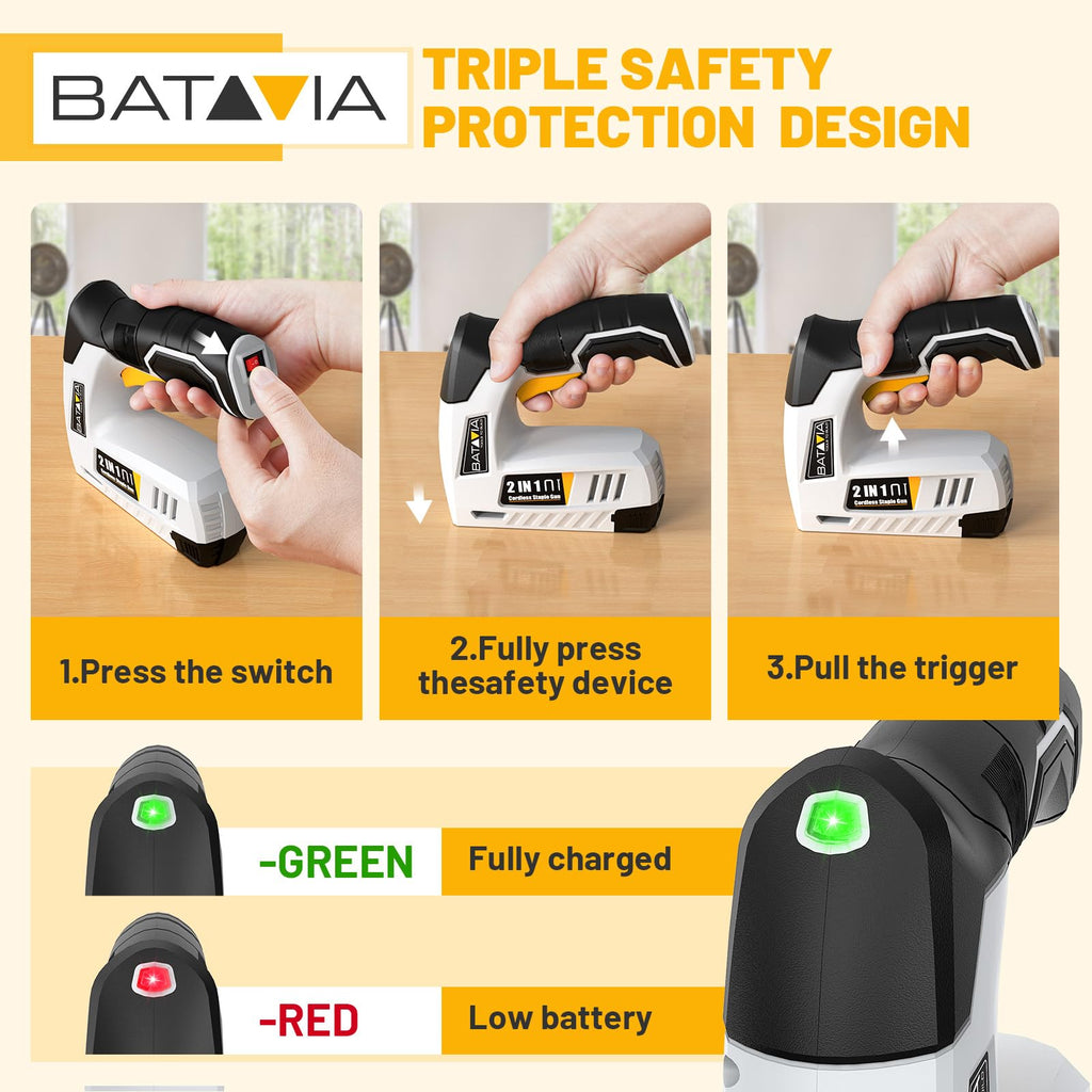 Cordless 2-in-1 Staple Gun & Brad Nailer Kit O843841
