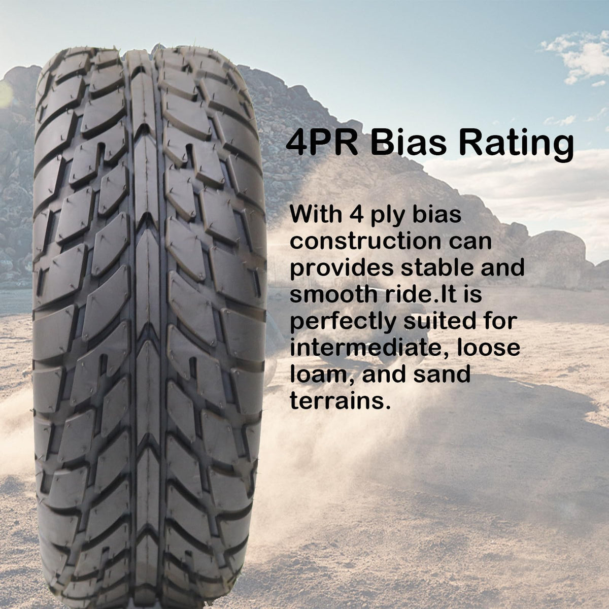 19X7-8 4-Ply All Terrain ATV UTV Tire, Pack of 2 E561736