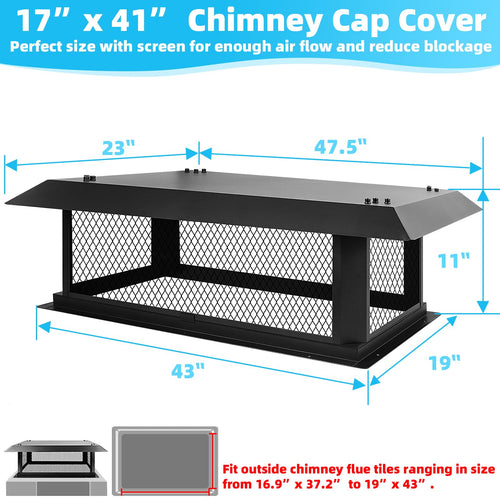 17" x 41" Chimney Cap C448302