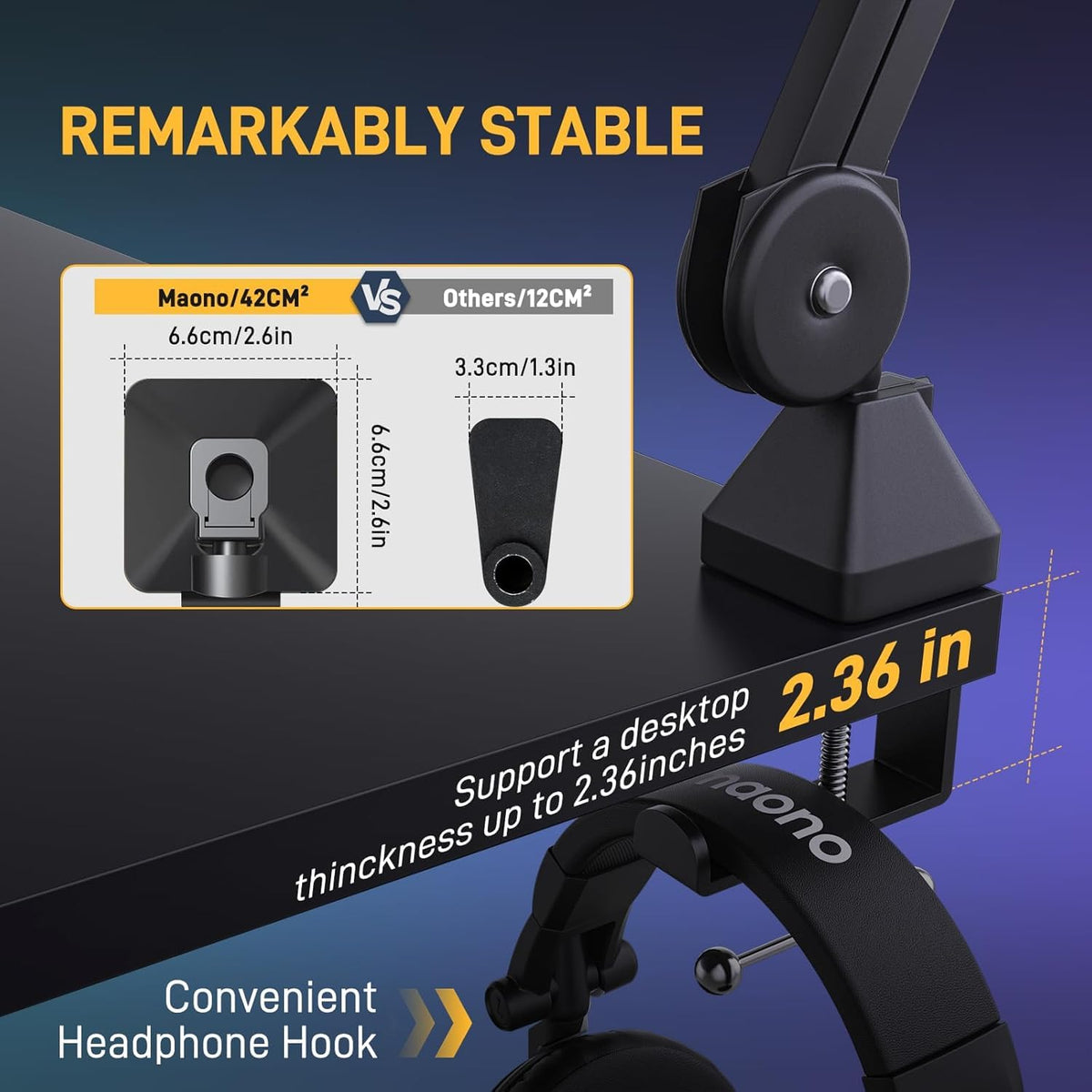 Dynamic Microphone Kit with Boom Arm Q573