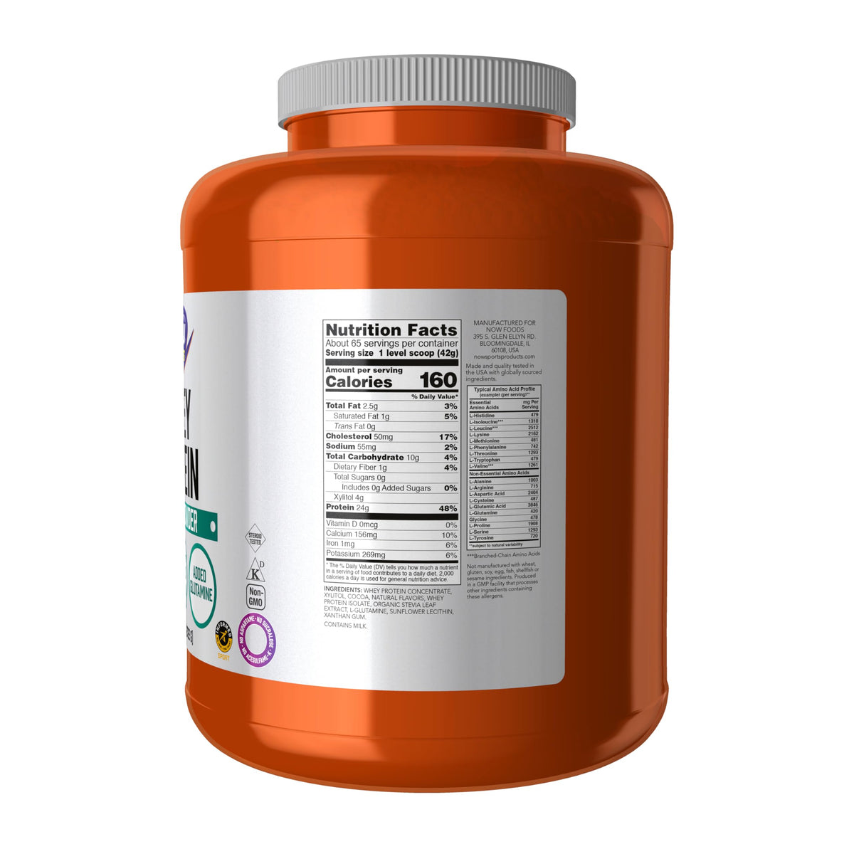 Whey Protein 24 g With BCAAs Creamy Chocolate Flavor 6 lbs D48986