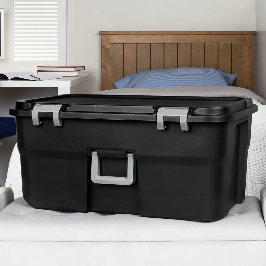 22 Gallon Rolling Storage Trunk with Wheels and Handle A40492